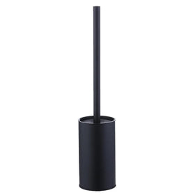 Modern Black Stainless Steel Toilet Brush Holder Set Wall Mounted Free Standing Toilet Bowl Cleaner Brush for Bathroom Hotel