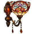 Night Light Stained Glass Lampshade Staircase Led Modern Creative Lamps Antique Arabic European Baroquel Nodic Tiffany Wall Lamp