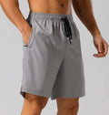 TYY1689 Wholesale High Waist Men's Gym Running Shorts Quick Dry Breathable Training Workout Yoga Pocket Solid Athletic