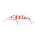 LETOYO 7cm/6g Sinking Long Casting Shot Nature Eyes Hard Baits Bent Minnow Fishing Lure
