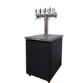 Stainless Steel Durable Draft Beer Keg Cooler Dispenser with 2-Tap Tower 3-7C Temperature Control 220V