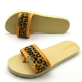 Women's Open Toe Rubber Slide Sandal Flip Flops Fashion Trend Anti-Slip Outdoor Slippers for Summer and Autumn