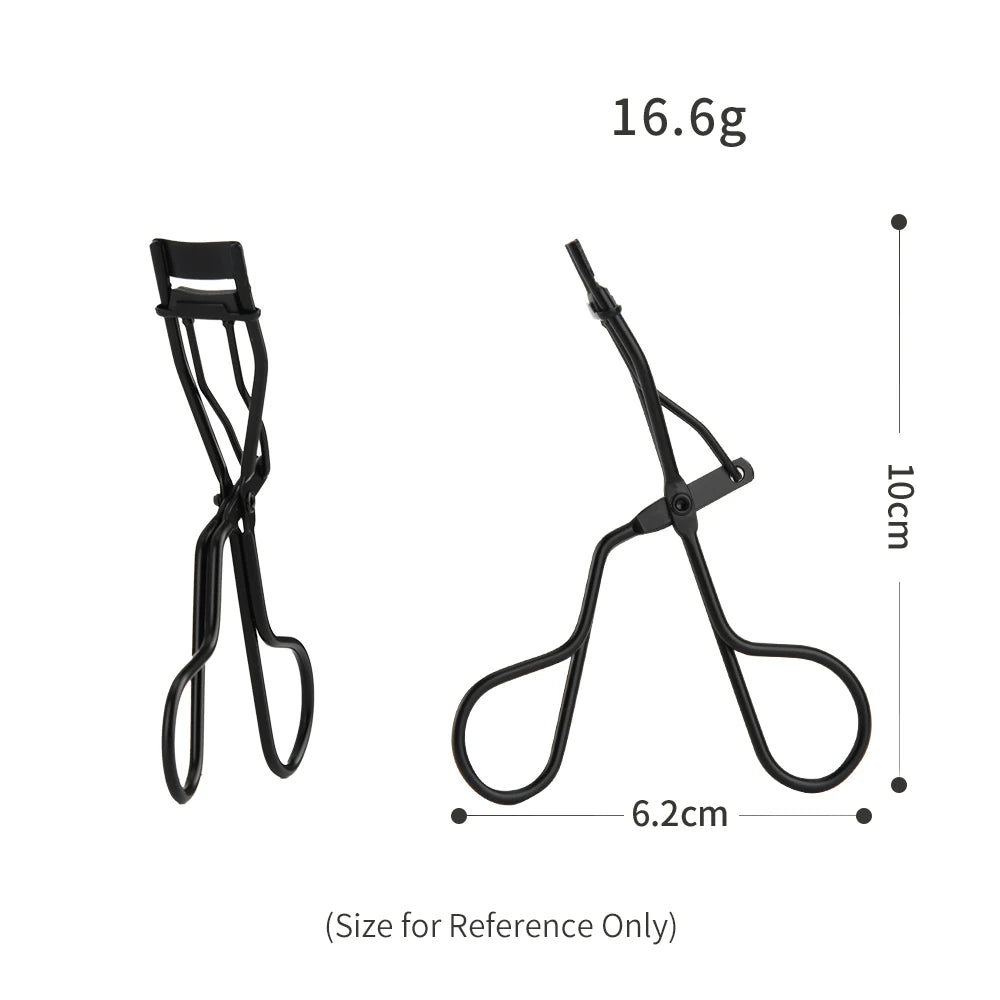 Professional MAX & MEET Vegan Black Mini Eyelash Curlers with Easy Operation Partial Lash Curler Makeup Tool for Women