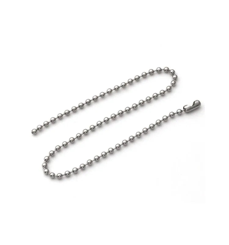 304 Stainless Steel Pull Bead Chain Ball Chain for Ornaments Decoration Chain Tag  Key Ring Clothing Accessories  DIY Craft