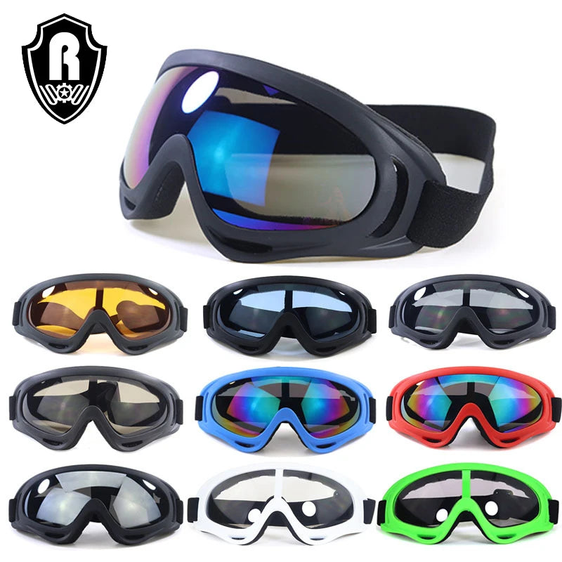 Factory Stock Safety Goggles Motorcycle Glasses Snow Goggles Outdoor Anti-dust Sport Windproof Ski Sunglasses