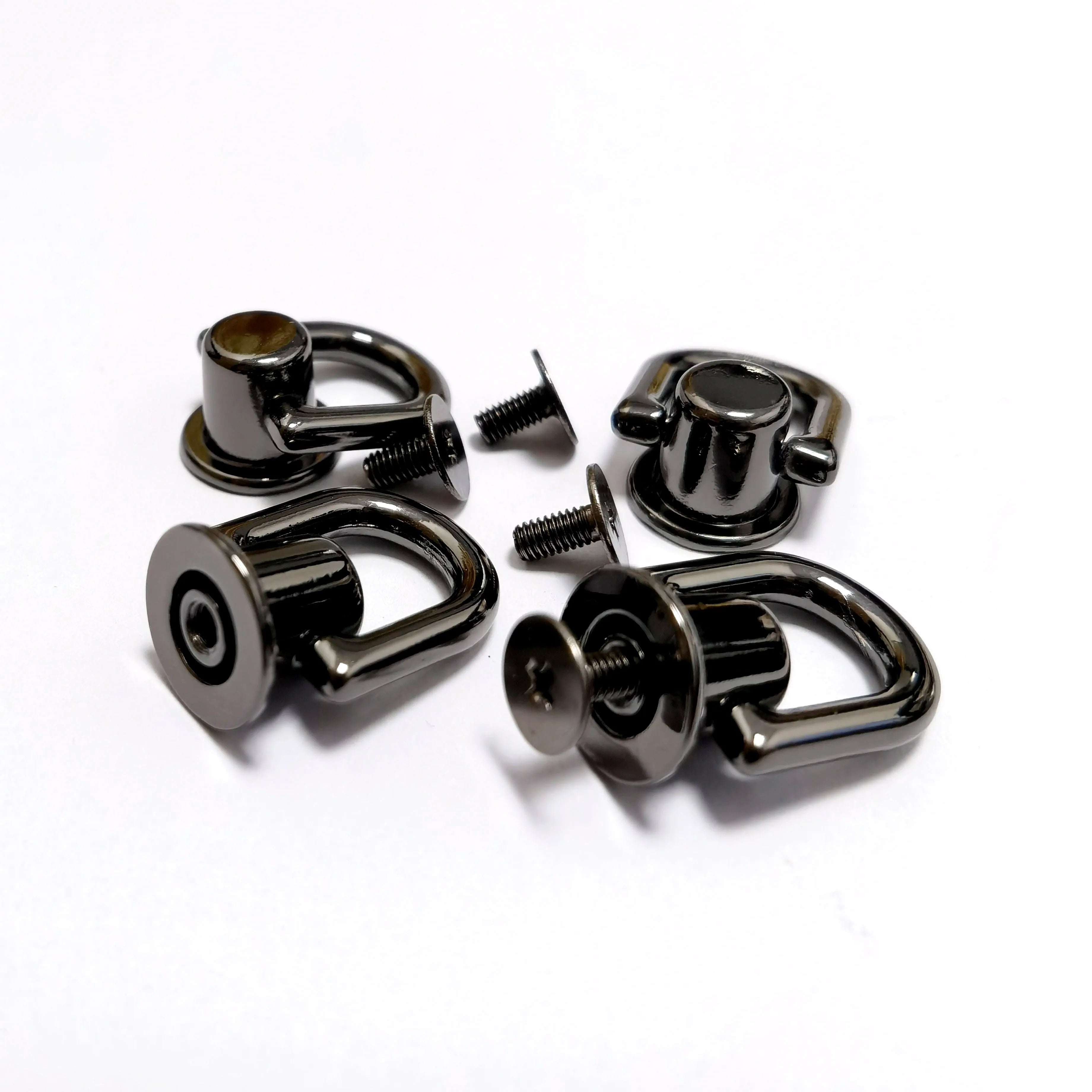Bag Accessories Side Clip Screw Rivet Handbag Hardware D Ring Bag Chain Connector Buckles