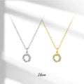 HOVANCI 18K Gold Plated Stainless Steel Sun Flower Sunburst Shape Pendant Necklace New Fashion Jewelry for Women