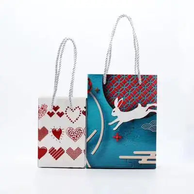 Qualisub Personalized A5 Size Cardboard Gift Bags Blank Sublimation Cardboard Gift Bag Sublimation Paper Gift Bags