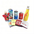 Youqu Custom Universal Neoprene Thermal Insulated Thick Foam Can Cooler with Letter Pattern Bottle Holder Open Closure Model 002