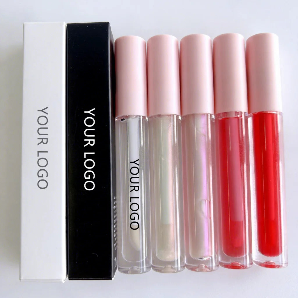 Mild Formula pink Packaging Container Plump Gloss Vegan Lip Plumper Gloss Private Label