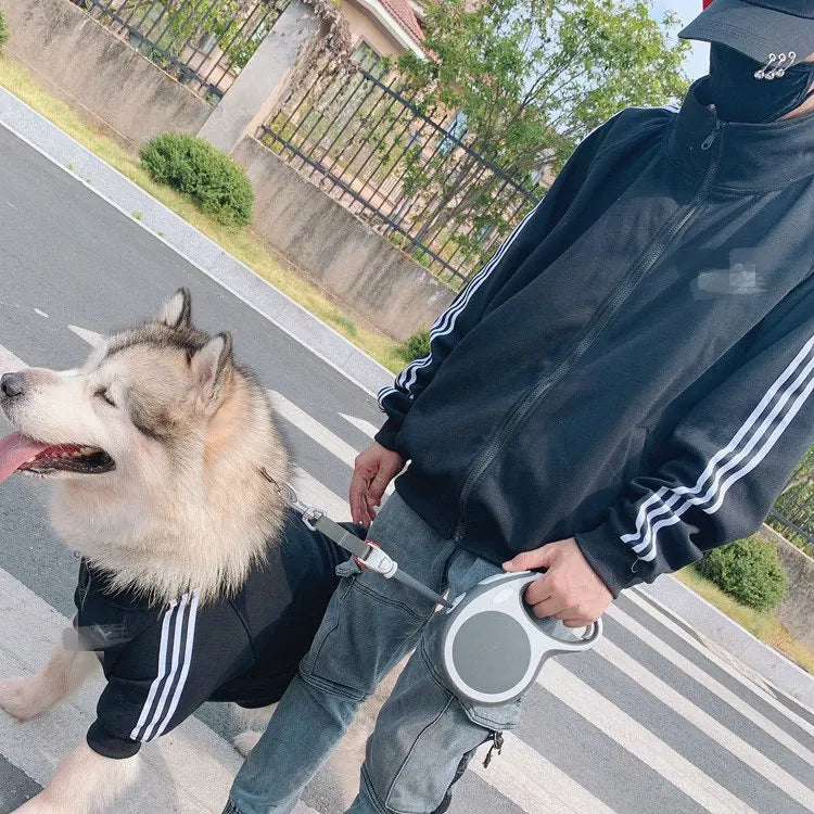 Fashion large breed  human owner matching dog pet circle products hoodies supplier pet accessories