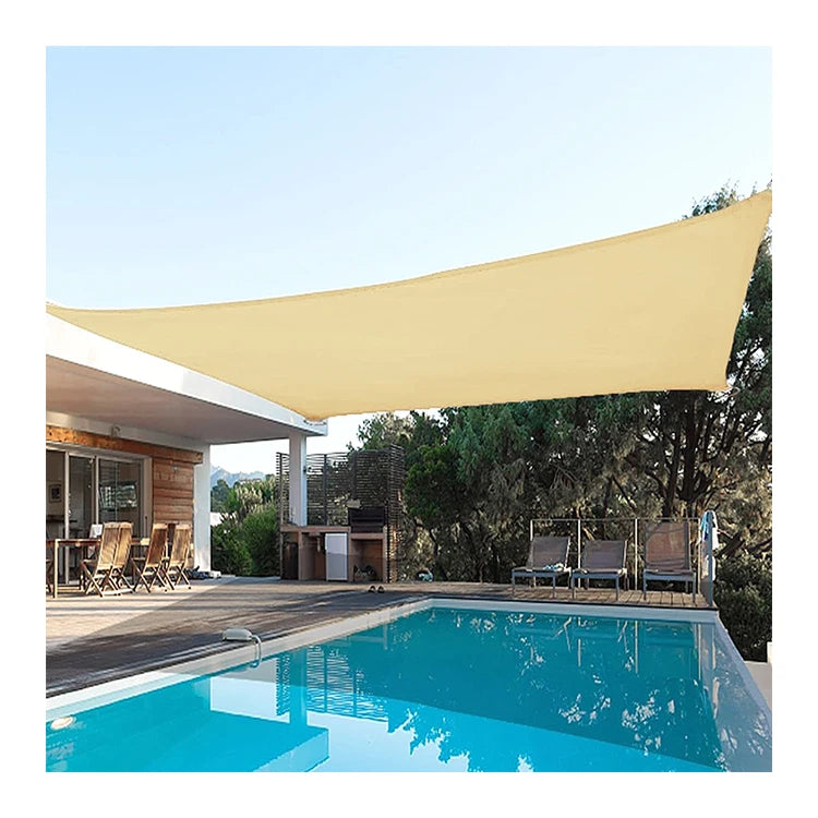 Car Parking Swimming Pool Outdoor Waterproof Awning Pe Sun Shade Sail Canopy 3.6x3.6m