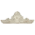 Farmhouse Handmade Decor Decorative Wooden Carved Pediment Sculptures Ornaments Rustic Wood Hanging Wall Art Home Decoration