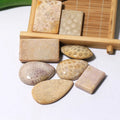 DIY Hot Sales Natural Crystal Coral Jade Water Drop Healing Stone Coral Jade Jewelry Crystal Pendant for Crystal Gift