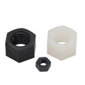 M2-M20 White and Black Nylon Plastic Hexagonal Nut Metric for Healthcare Application