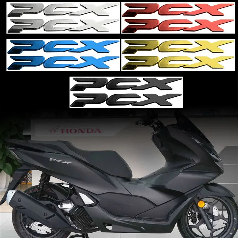 For Honda PCX150/125 UV Printed 3D Motorcycle Stickers PCX Emblem Badge Logo Decals Scooter Tail Moto Accessories for Cars