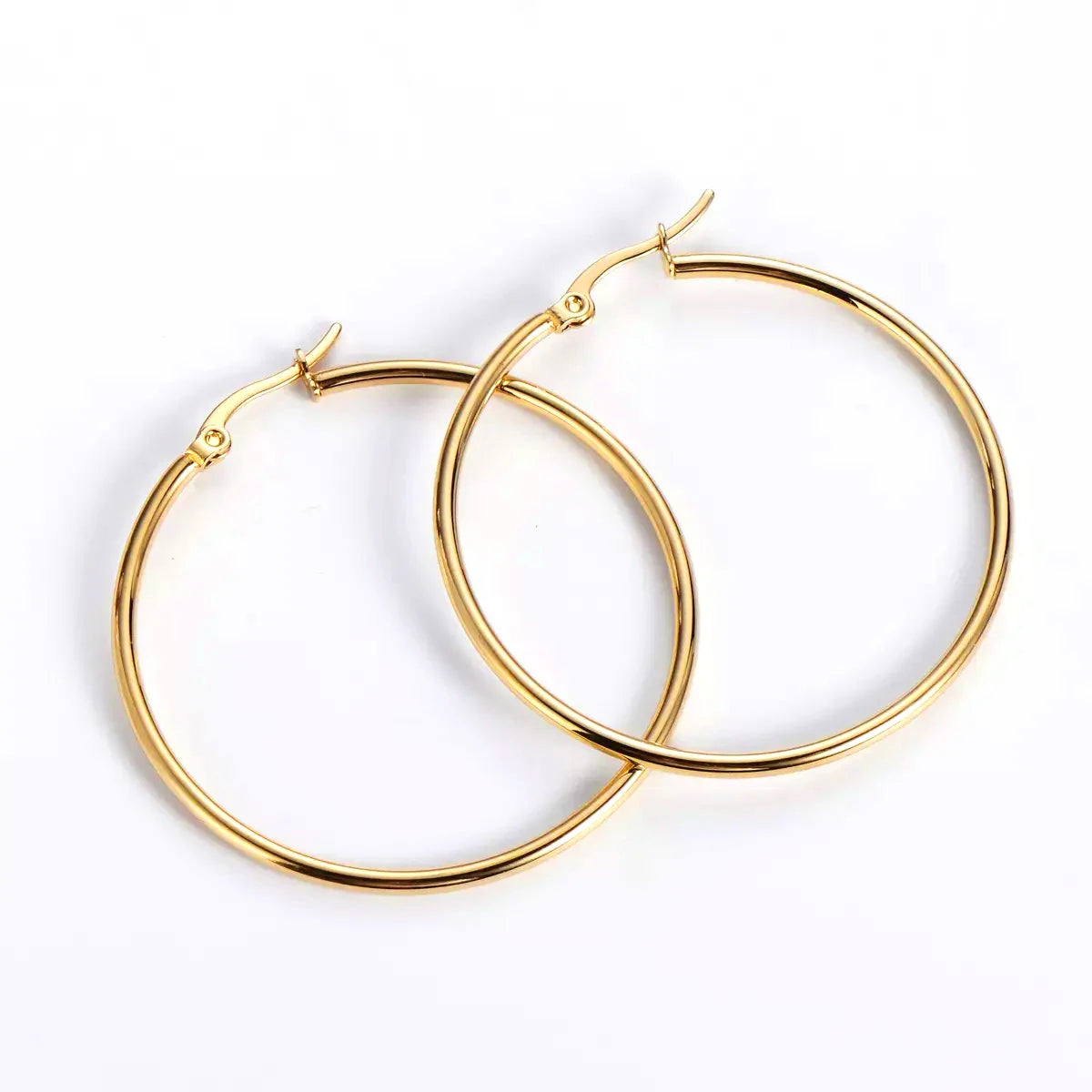 18k Gold Plated Heart Infinity Round Oval Triangle square Rectangle Hexagon Geometric Hoop Earrings Stainless Steel