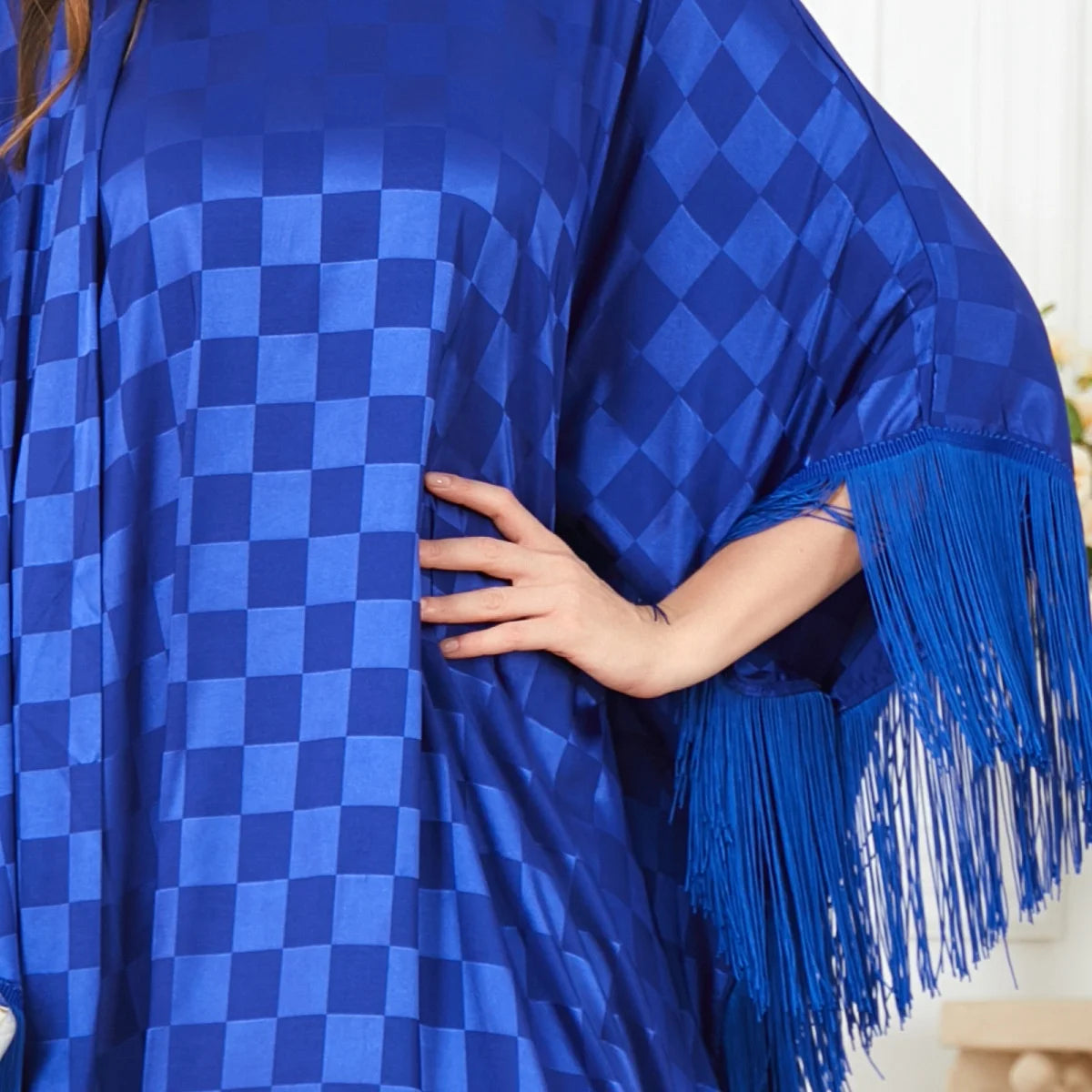 Wholesale Ramadan Tassel Free Size Islamic Women Middle East Kaftan Dress Traditional Muslim Clothing African Clothing