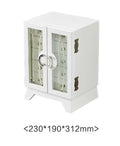 Classical Lacquer Wooden Jewelry Box 5 Drawers  2 Doors Organizer Necklace Ring Earring Storage Lockable Gift Case