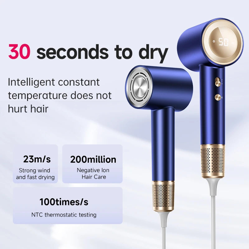 2026 Professional 1600W Ionic Hair Dryer Concentrator Diffuser Brushless DC Motor Electric Hotel Outdoor Household RV Use