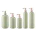 200/250/300/400/500ml HDPE Plastic Lotion Pump Bottle Green Frosted Shampoo Shower Gel Dispenser Body Lotion Bottle With Pump