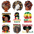 New Arrival 1865 Juneteenth Black DTF Transfers Designs Ready to Press Screen Print Heat Transfer Designs for T-shirts