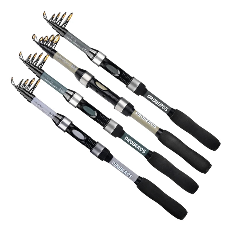 Portable Mini 1.8M Telescopic Carbon Fiber Spinning Rod Lightweight 127g MH Power for Carp Bass Tuna Fishing for Fly Fishing