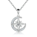 New Arrival Designer Jewelry Necklace Luxury 925 Silver Moon Star Pendant Necklace for Women Jewelry