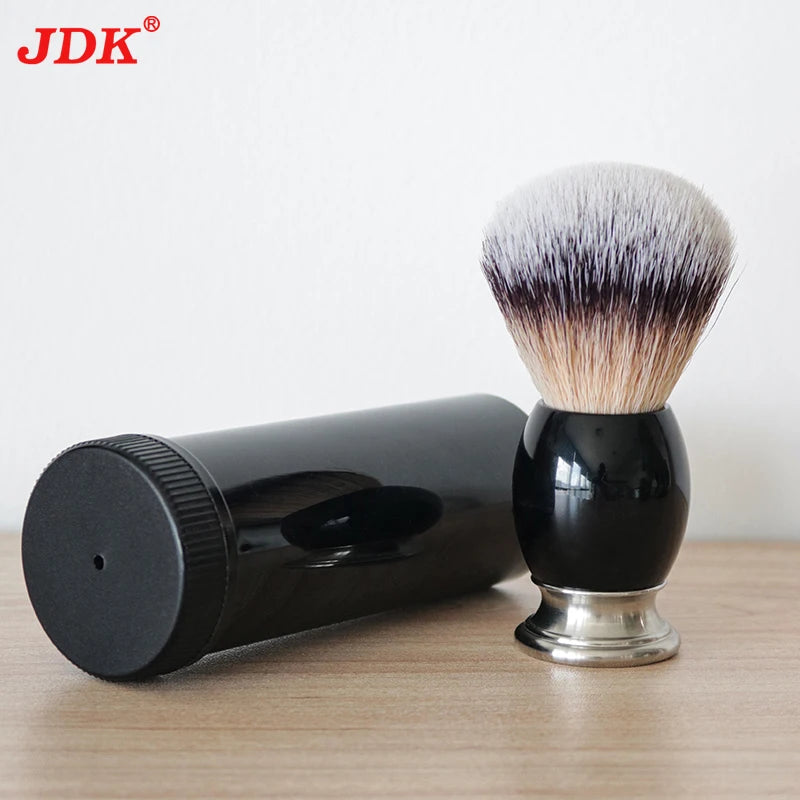 JDK 1pc  Hot Shaving Brush Resin Metal Handle Synthetic Hair Razor Shaver Brush Men's Grooming Tools
