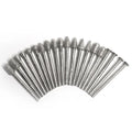 20pcs 3mm Shank Burr Set Dia-mond Grinding Head Drill Bits for Wood Metal Grinding Engraving Polishing Rotary Tool Head