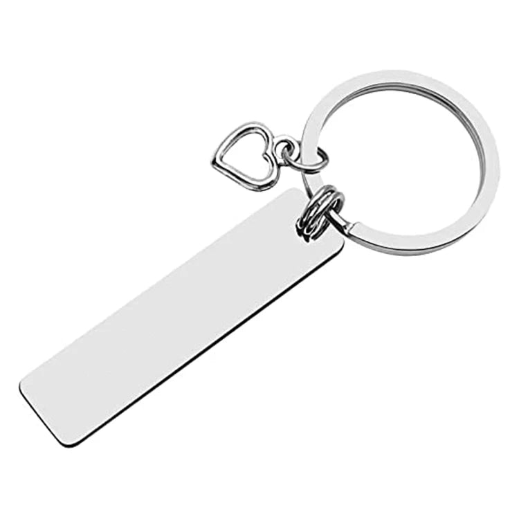 Stainless Steel Cheaper Promotion Keyring for Stainless Steel Family Dad Mom Key Chain Metal Enamel Keychain Mothers Day Gifts