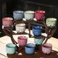 Wholesale 150ML Ceramic Coffee Cup Chinese KungFu Tea Cup Small Ceramic Mug Handle-less Ceramic Tea Cups