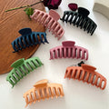 11cm Custom Wholesale Matte Women Plastic Large Hair Clip Hair Claw Clip for Thick Hair