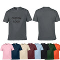 T Shirts With Logo Men Premium Bulk Blank 100%Cotton T-Shirt Heavy Weight Private Label Premium 150 Gsm Tshirts