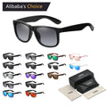 2024 Sunglasses Manufacturer Fashion Custom Logo Classic Plastic Frame Square Polarized Sunglasses for Men and Women