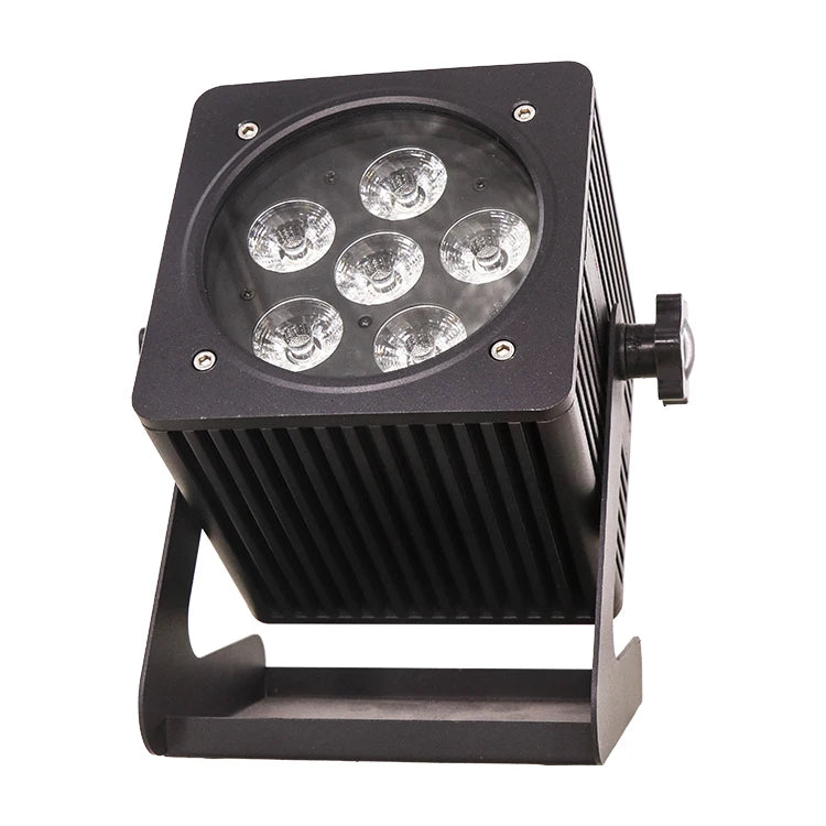 Waterproof Par Uplight 6x18w Outdoor Wireless Battery Dmx Par Light Rgbwa+uv 6 In1led Wash Par