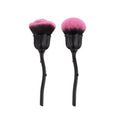 Professional Wholesale Cute Vegan Soft Fiber Hair Black Rose Luxury Single Makeup Brush