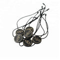 Customized Hot Stamping 3D Embossed Logo Injection Black Plastic Hang Tag Seal Strings for Clothing