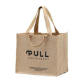 Promotion Custom Logo Shopping Hessian Bags Beach Handbags Jute Gunny Tote Bag Blank Burlap Bag