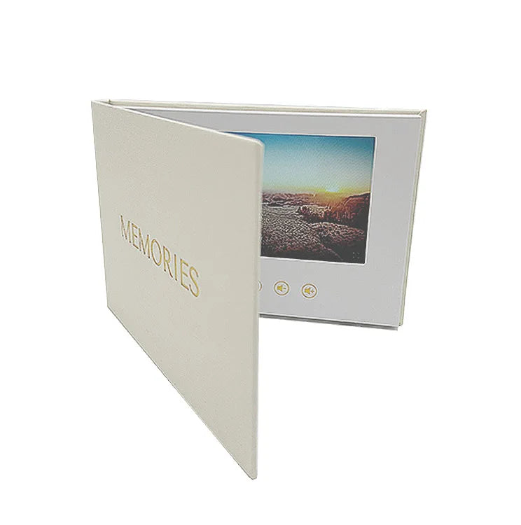 Latest Products Postcard with Usb for Business Promotion 7 Inch Video Greeting Card Lcd Digital Video Brochure Music Book Album