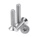 304 Stainless Steel Countersunk Head Torx Screw M2 M3 M4 M5 M6 M8 Sizes Oval Inner Torx Bolt Star Anti-theft Nickel Plastic