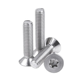 304 Stainless Steel Countersunk Head Torx Screw M2 M3 M4 M5 M6 M8 Sizes Oval Inner Torx Bolt Star Anti-theft Nickel Plastic