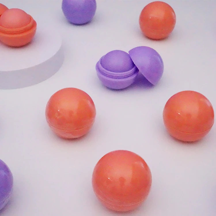 OEM Wholesale Custom Lip Balm Customized Moisturizer Set Mini Size Cute Private Label Vegan Organic Natural Round Lip Balm Ball