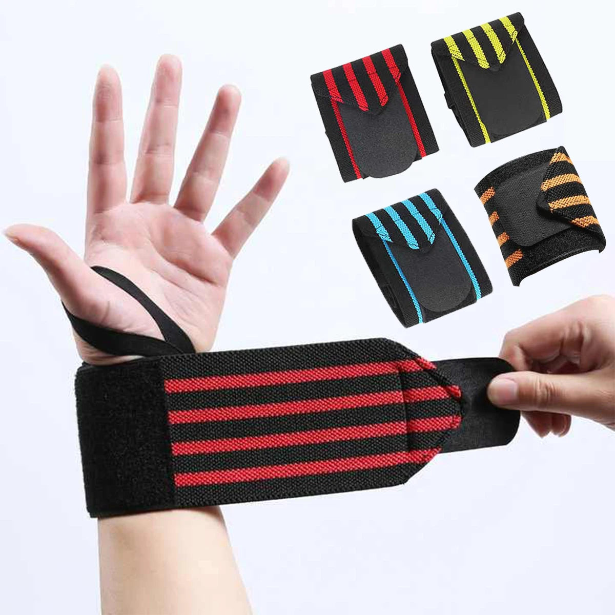 Men's and Women's Sports Fitness Pressure Assisted Wrist Guard Strength Training Wrist protection Customizable Wrist Strap