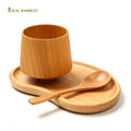 Unique Design Japanese Country Retro Portable Juice Tea Coffee Mug for Office Bar Camping Travel Wooden Closed Corner Cup