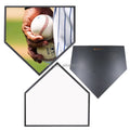 MDFSUB Softball Home Plate Shaped White Full Color Sublimation Blank Wood Photo Frame for Home Decoration