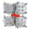 4CAVITY PP PET Material Jar Cap Mould Cap Mould Maker Semi Hot Runner Injection Molding Plastic Cover Mould for Cosmetic Jar Can