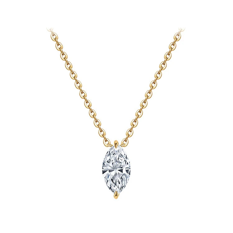 Hot Sale Bridal Jewelry Custom Multi-shape F VS1 Marquise Lab Made Diamond Necklace