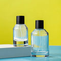 50ml 100ml Empty High Quality Cylinder Transparent Oem Glass Perfume Bottle With Gift Box Pump Sprayer