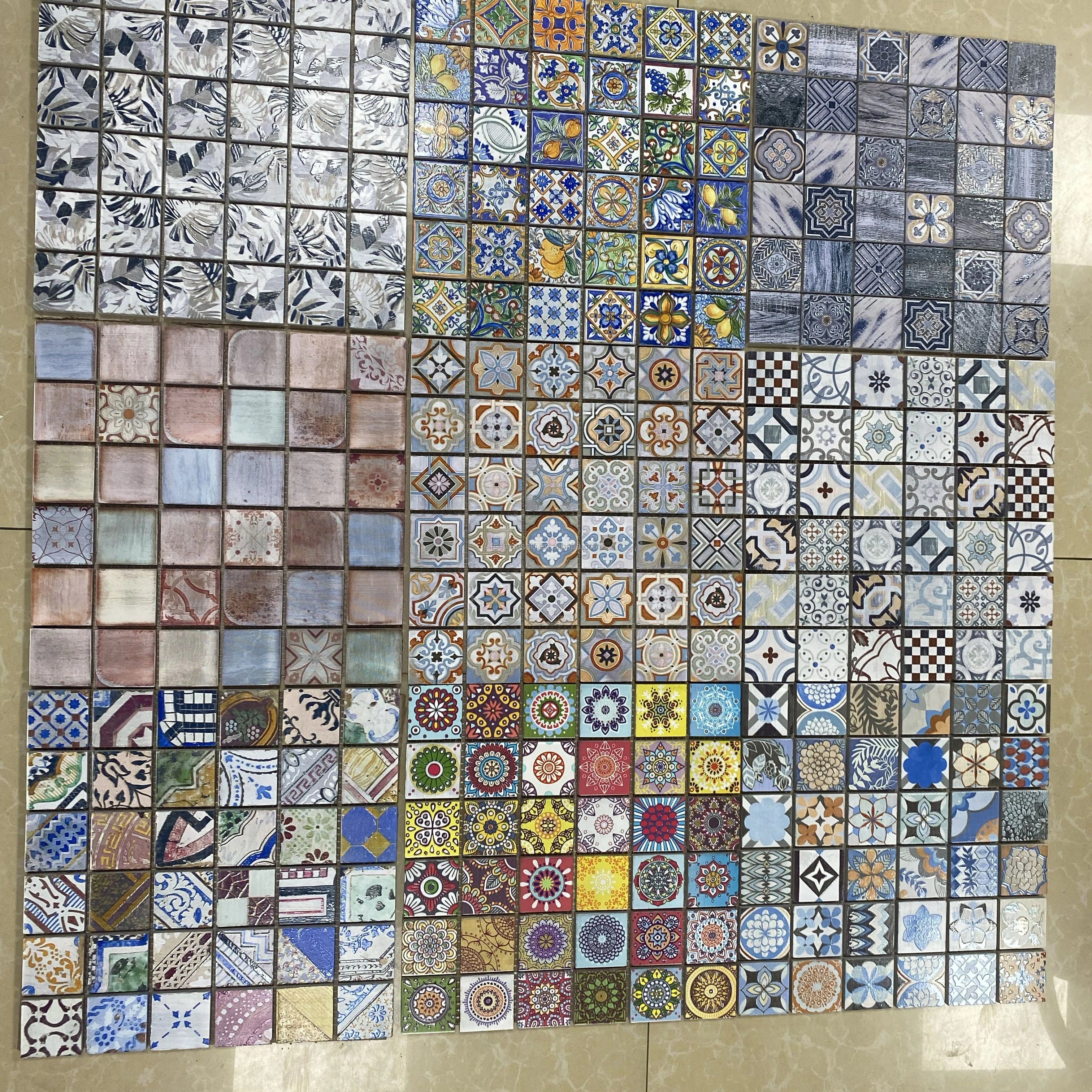 Inkjet Printed Morroco Marble Mosaic TilePattern Stone Wall and Floor Tile